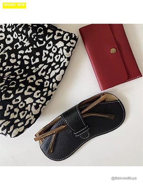 Leather Glasses Case Holder Portable Slim Sunglasses Pouch Soft Eyeglasses main image 6
